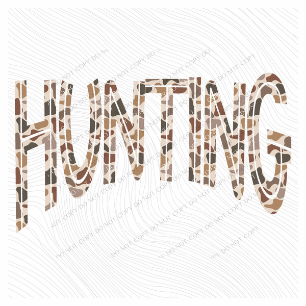 Hunting Camo Lines Curved Digital Design, PNG