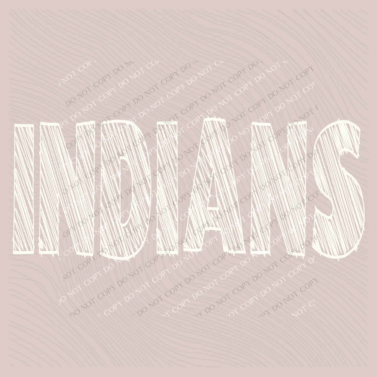 Indians Scribble in Cream White Digital Design, PNG