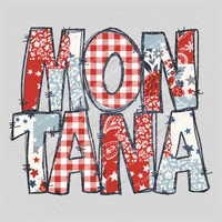 Montana Doodle Patch & Glitter Digital Design, PNG