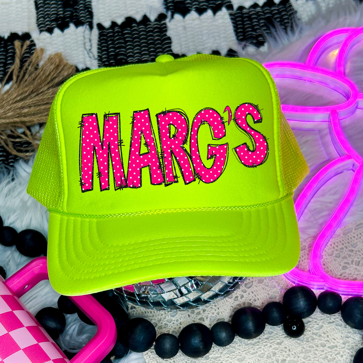 Marg’s Doodle Polka Dot Glitter in Pink Digital Design, PNG
