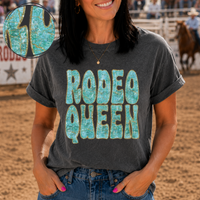 Rodeo Queen Turquoise & Glitter Digital Design, PNG