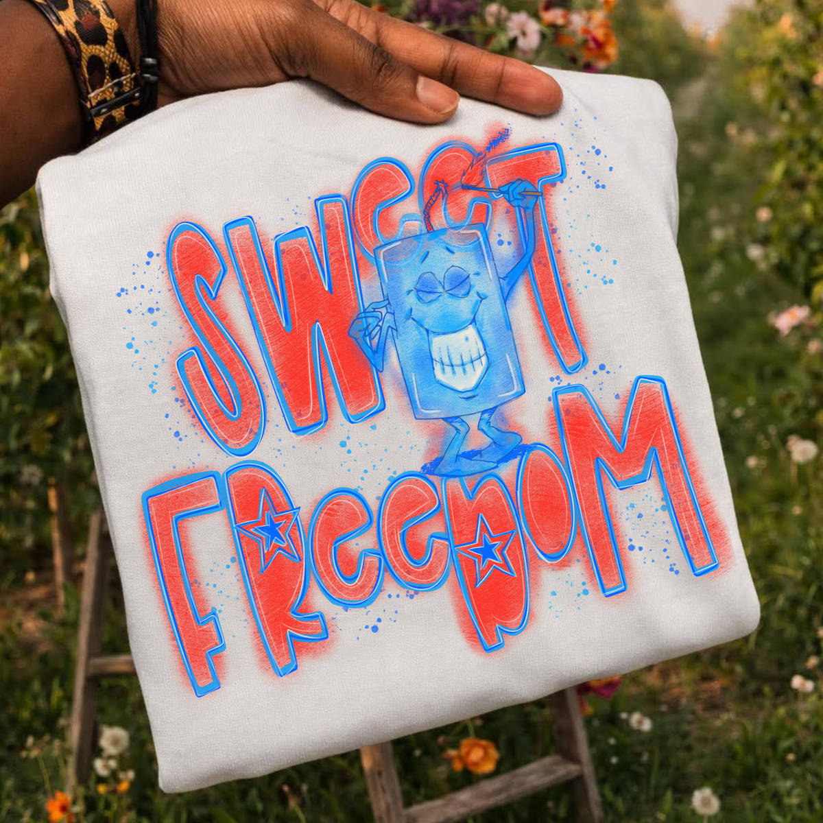 Sweet Freedom Firecracker Sketch Digital Design, PNG