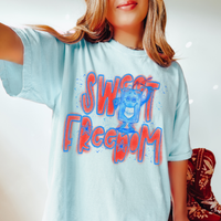 Sweet Freedom Firecracker Sketch Digital Design, PNG
