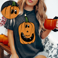 Cute Polka Dot Pumpkin Digital Design, PNG