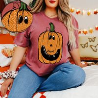 Cute Polka Dot Pumpkin Digital Design, PNG