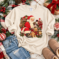Mail Day Vintage Santa Digital Design, PNG