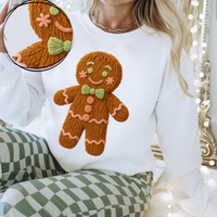 Gingerbread in 3D Yarn Style Digital Download, PNG