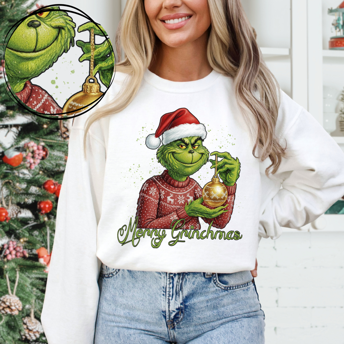 Merry Grinchmas Digital Download, PNG -