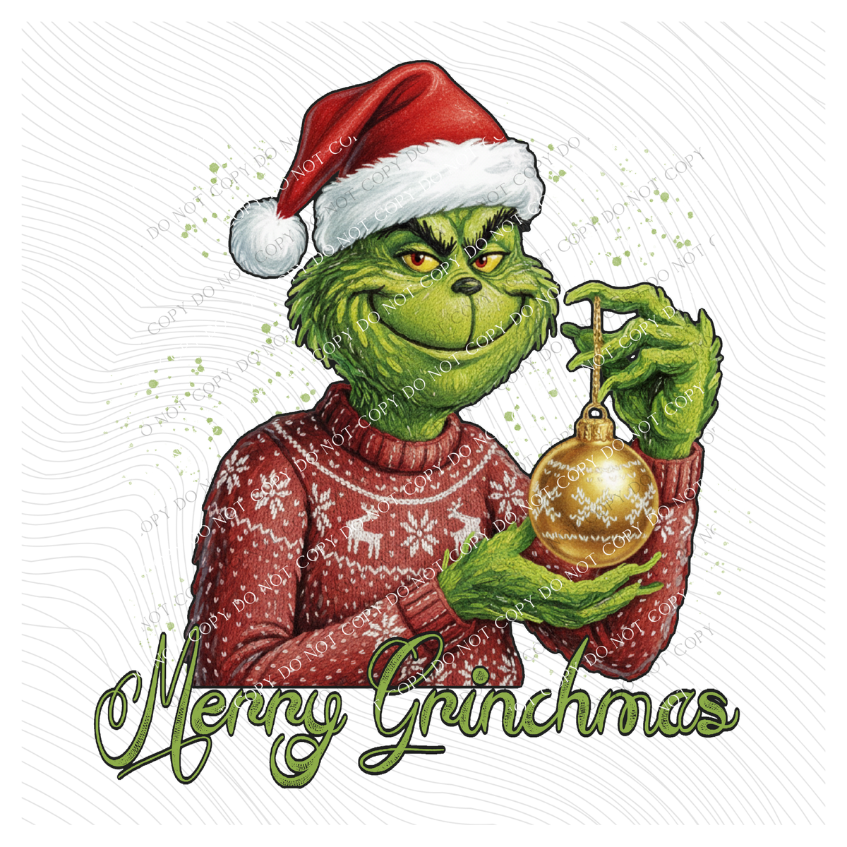 Merry Grinchmas Digital Download, PNG -