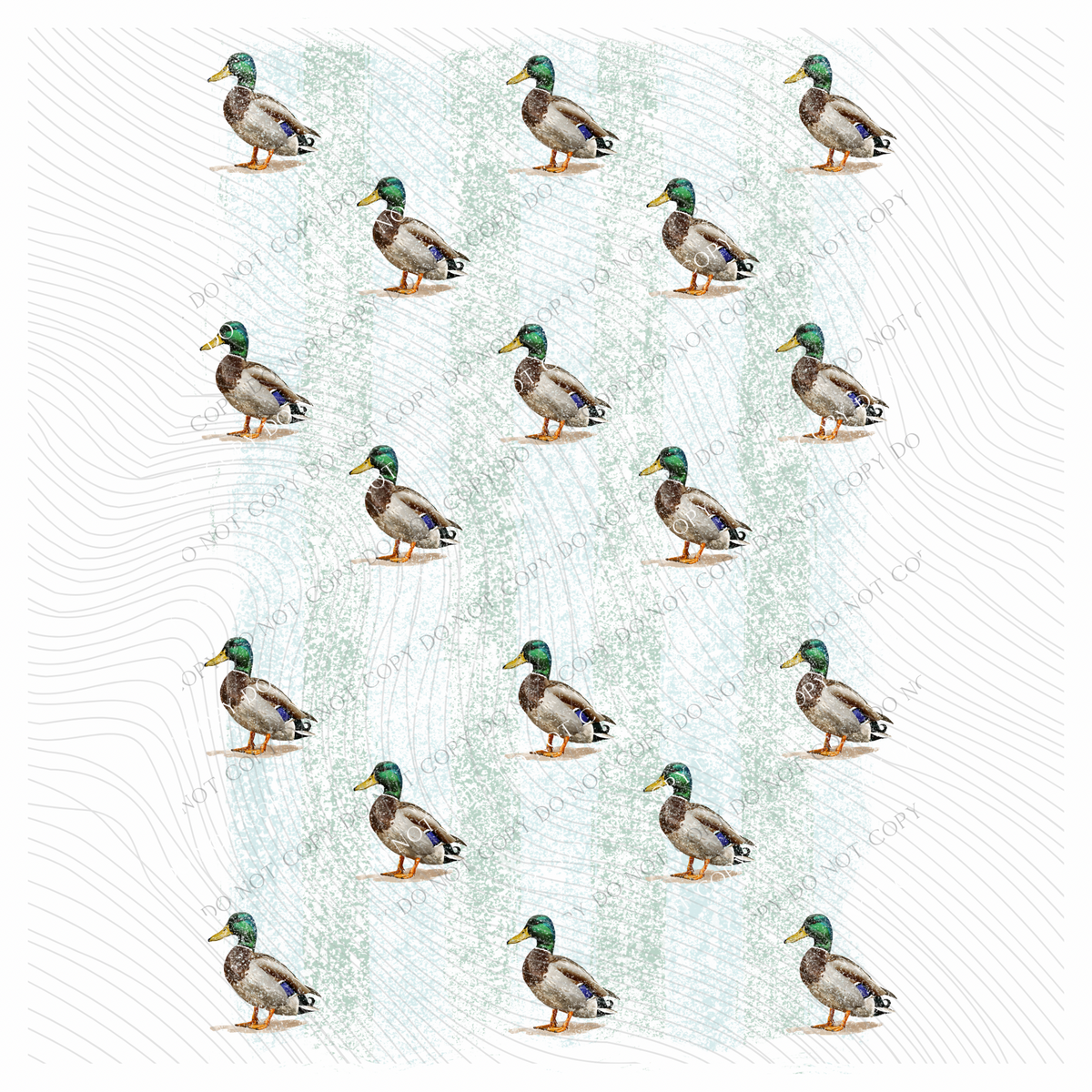 Mallard Stripes Distressed Digital Design, PNG
