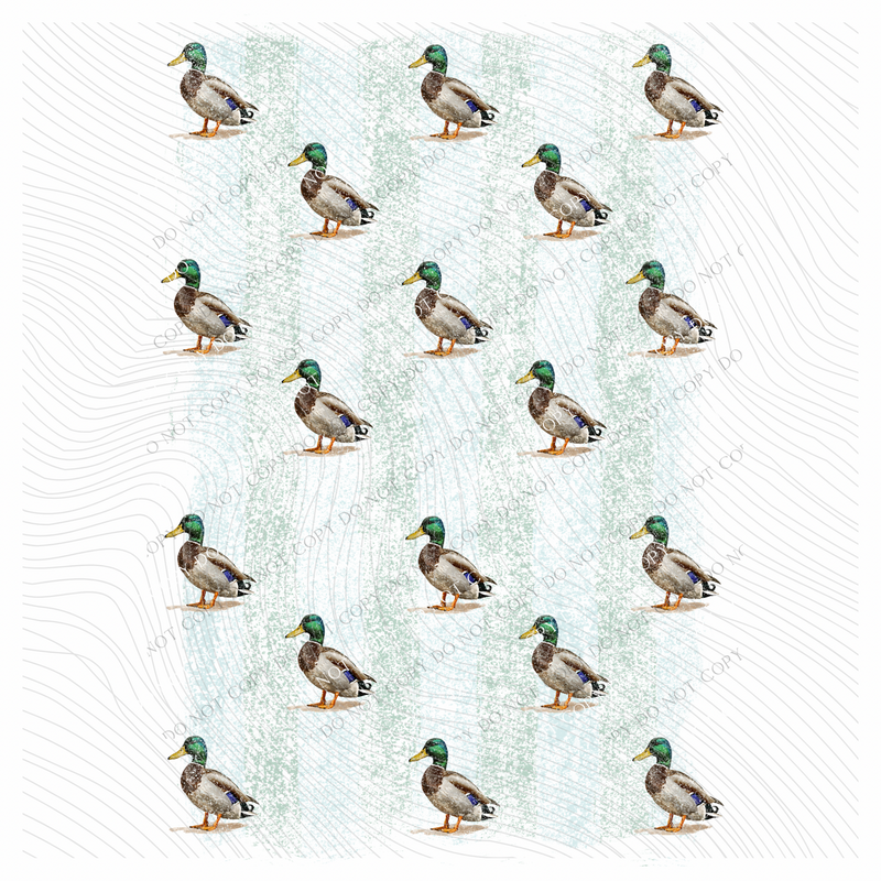 Mallard Stripes Distressed Digital Design, PNG