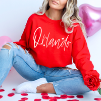 Orlando Sketched Script Hearts in Off-white Digital Design, PNG