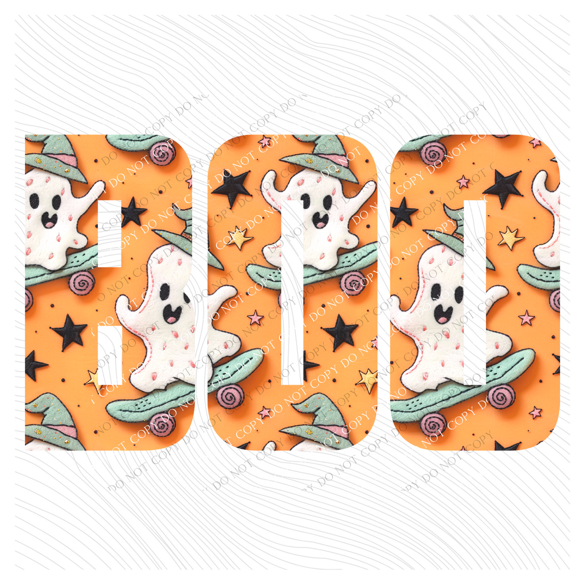 Boo Skater Ghost Digital Design, PNG