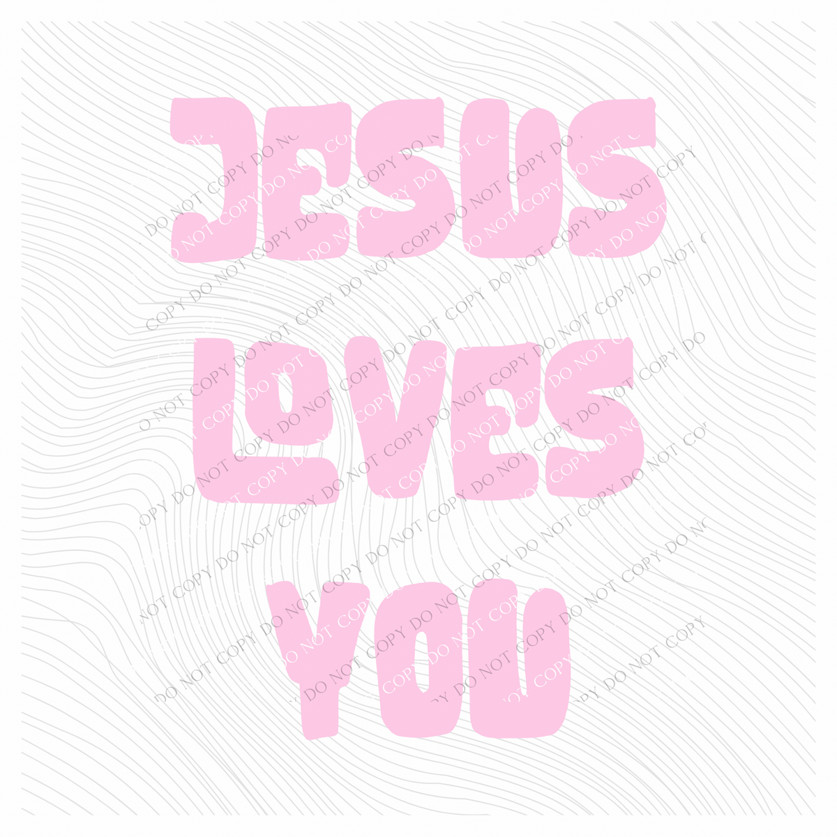 Jesus Loves You Groovy Digital Design, PNG