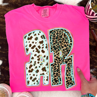 AR Arkansas Turquoise Glow Gold Foil Western Leopard & Cow Print Digital Design, PNG Only