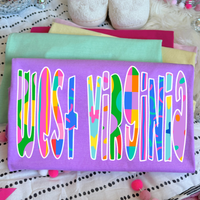 West Virginia Color Pop Doodle Digital Design, PNG