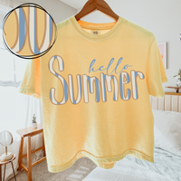 Hello Summer Nautical Striped Rope Outline Digital Design, PNG