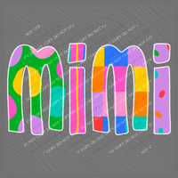 Mimi Color Pop Doodle Digital Design, PNG