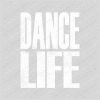 Dance Life Super Faded Distressed White Digital Design, PNG