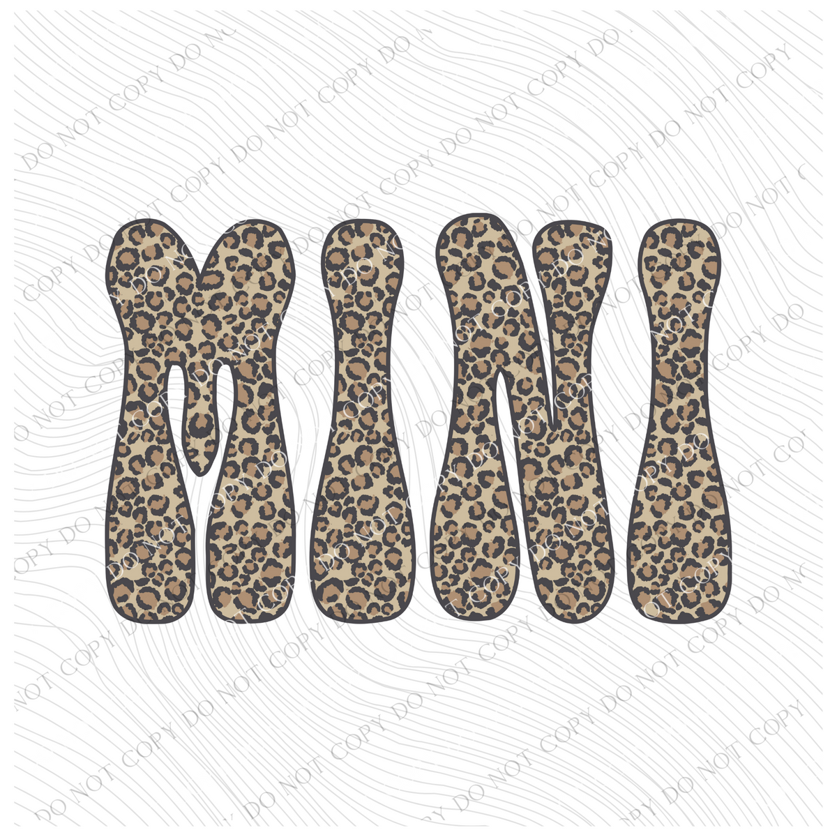 Mini Leopard Digital Design, PNG