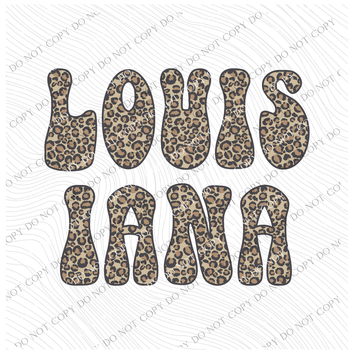 Louisiana Leopard Digital Design, PNG