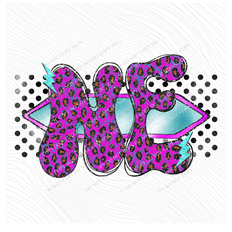 Nebraska Vintage Mermaid Cracked Marbled Leopard with Black Glitter and Foil in Bright Purple, Pinks & Turquoise Digital Design, PNG
