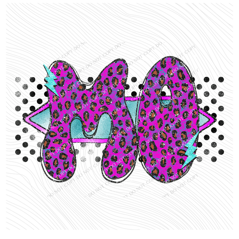 Missouri Vintage Mermaid Cracked Marbled Leopard with Black Glitter and Foil in Bright Purple, Pinks & Turquoise Digital Design, PNG
