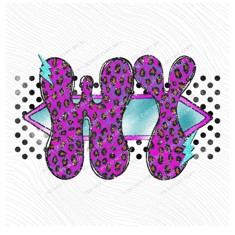 Wyoming Vintage Mermaid Cracked Marbled Leopard with Black Glitter and Foil in Bright Purple, Pinks & Turquoise Digital Design, PNG