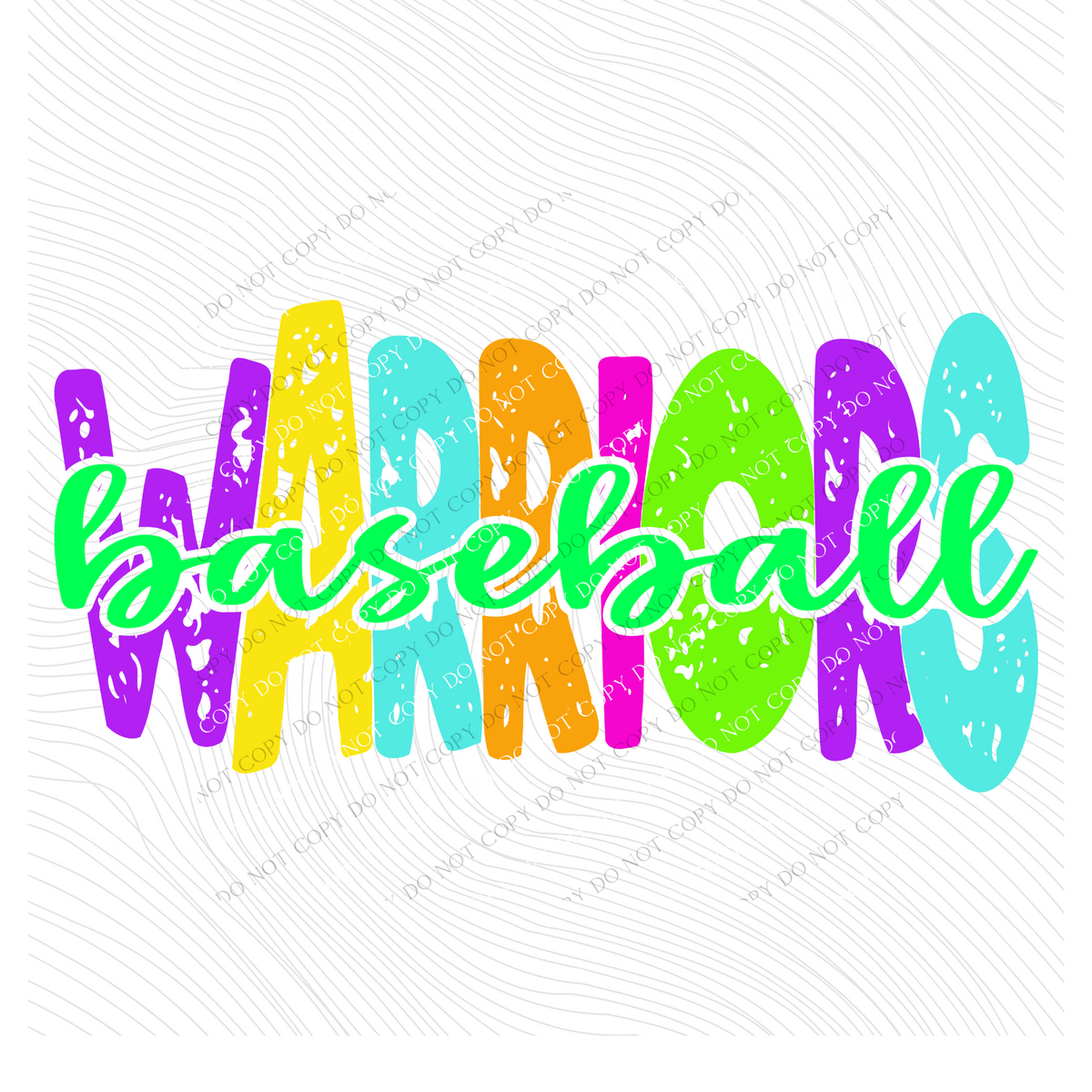 Warriors Distressed Blank, Cutout Softball, Baseball & Volleyball in Neons all Included Digital Design, PNG
