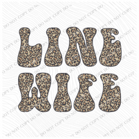 Line Wife Leopard Digital Design, PNG