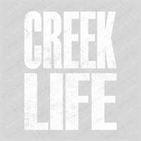 Creek Life Super Faded Distressed White Digital Design, PNG