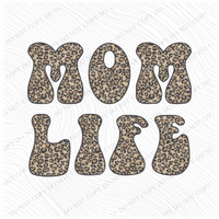 Mom Life Leopard Digital Design, PNG