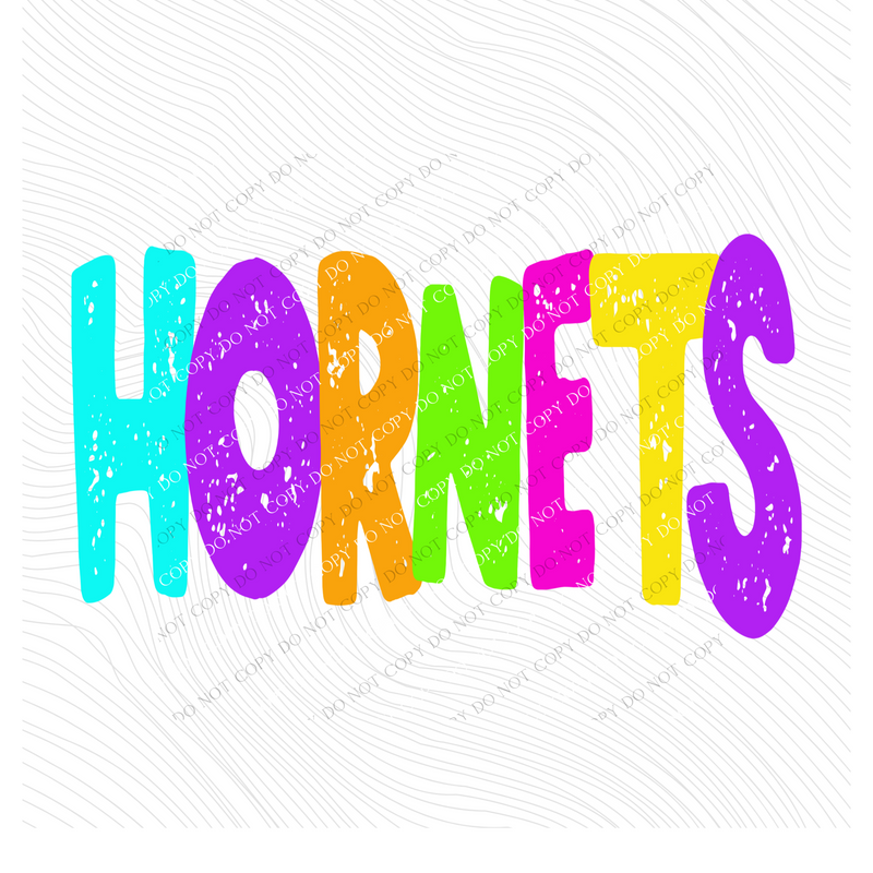 Hornets Distressed Blank, Cutout Softball, Baseball & Volleyball in Neons all Included Digital Design, PNG