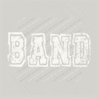 Band Varsity Distressed Bundle Word & Music Note Included in White Digital Design, PNG