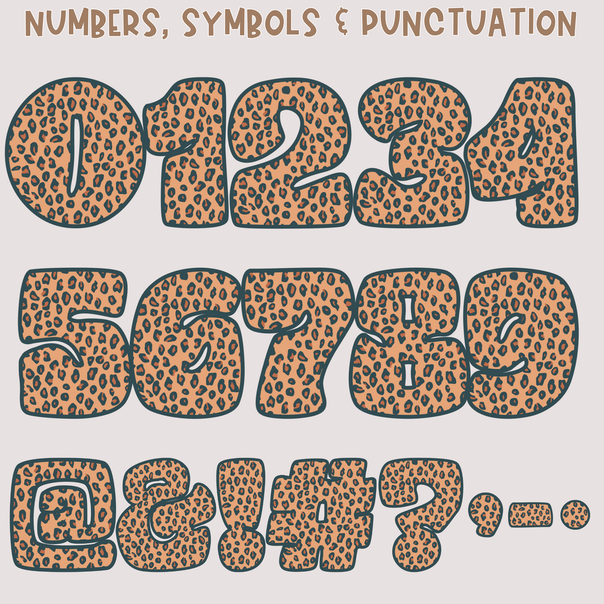 Groves Letters Leopard Faded Groovy Alphabet Set | PNG files Alphabet Letters, Digita ...