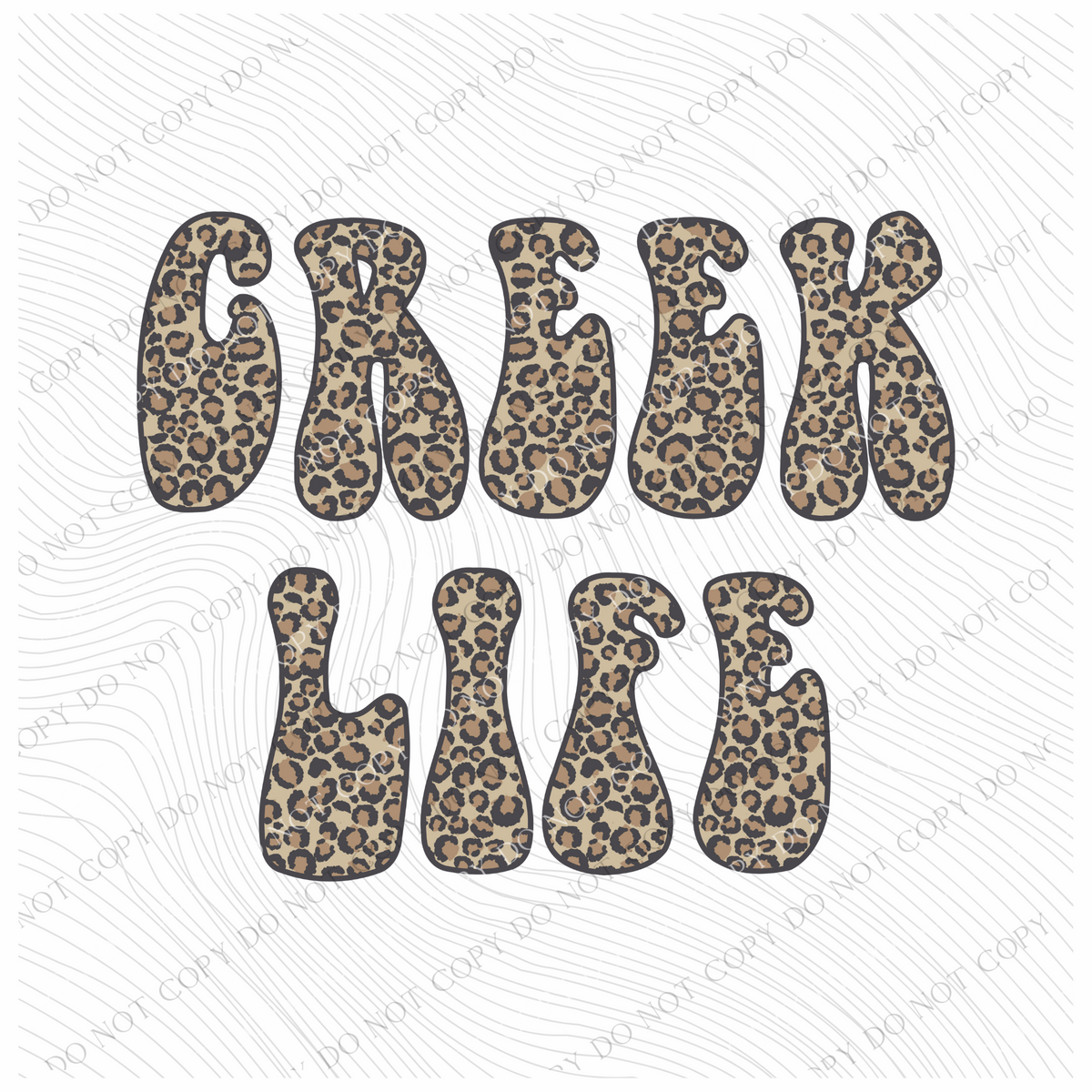 Creek Life Leopard Digital Design, PNG