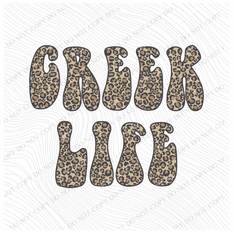 Creek Life Leopard Digital Design, PNG