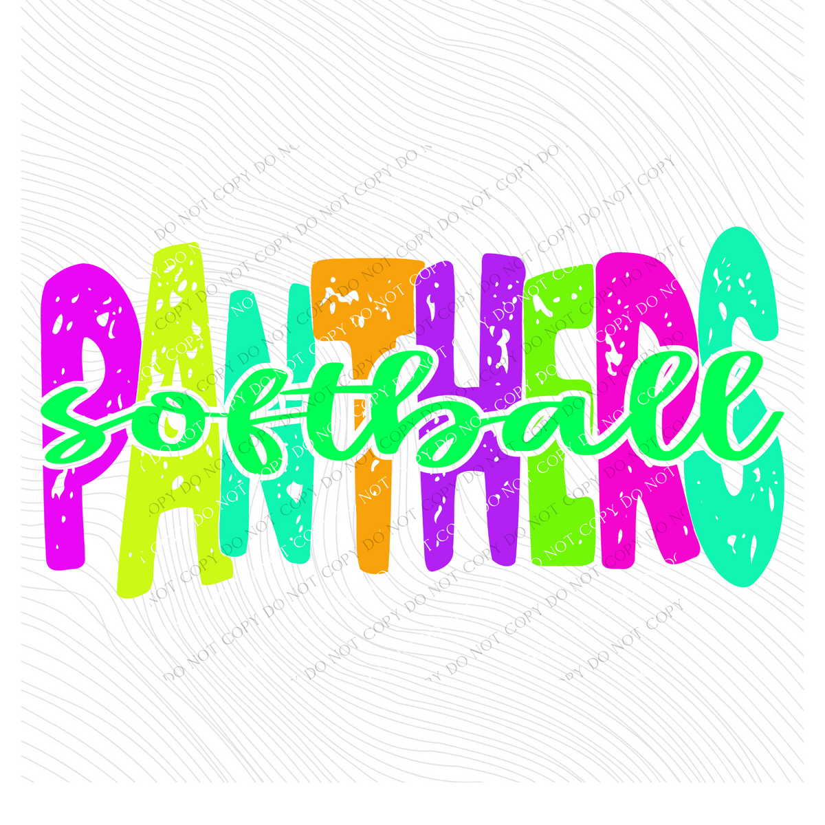 Panthers Distressed Blank, Cutout Softball, Baseball & Volleyball in Neons all Included Digital Design, PNG