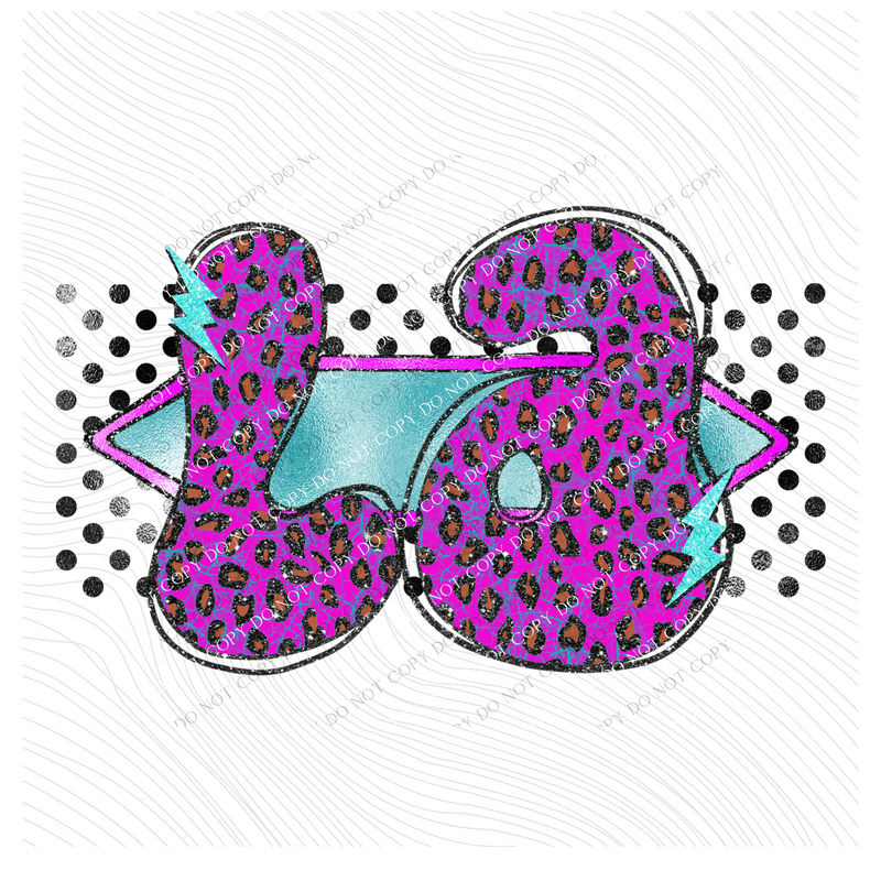 Louisiana Vintage Mermaid Cracked Marbled Leopard with Black Glitter and Foil in Bright Purple, Pinks & Turquoise Digital Design, PNG