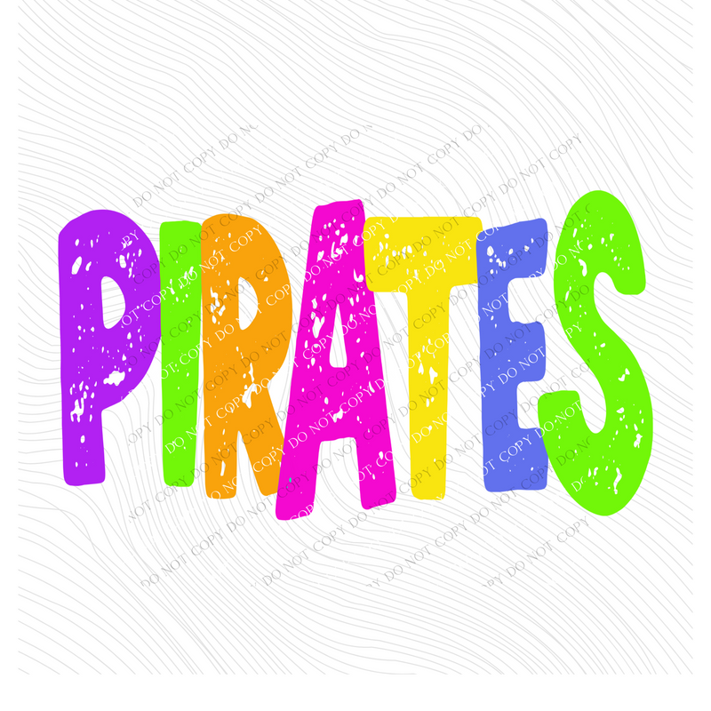 Pirates Distressed Blank, Cutout Softball, Baseball & Volleyball in Neons all Included Digital Design, PNG