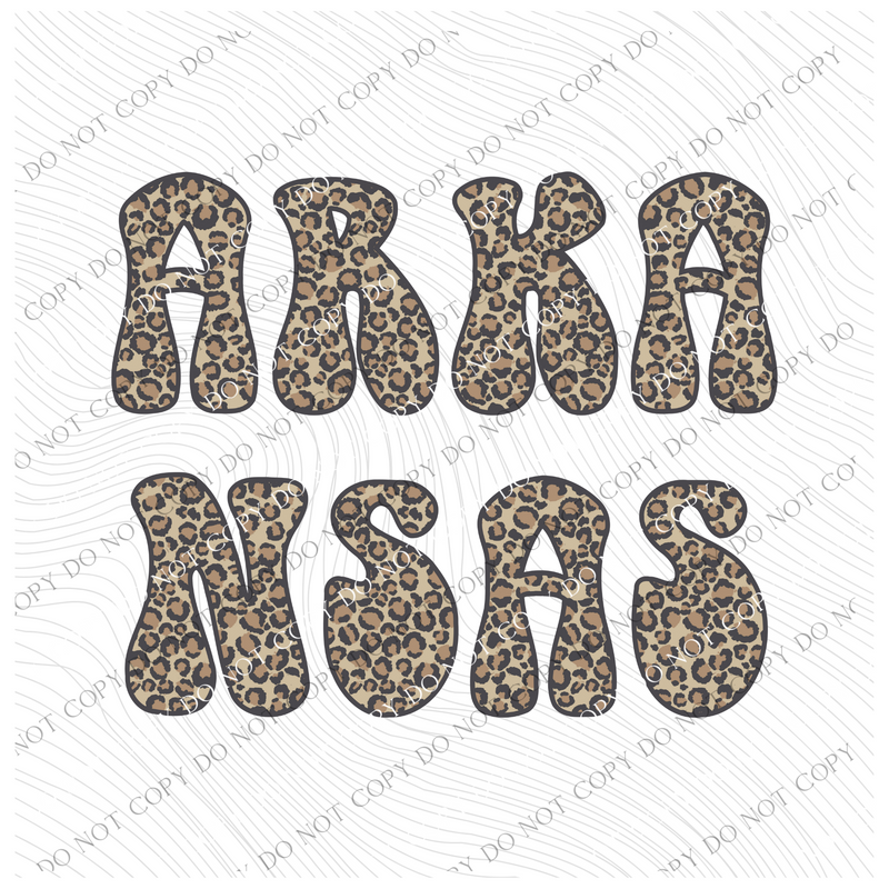 Arkansas Leopard Digital Design, PNG