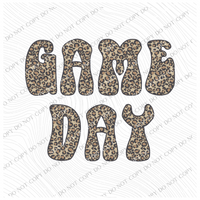 Game Day Leopard Digital Design, PNG