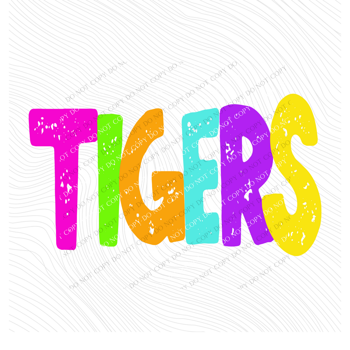 Tigers Distressed Blank, Cutout Softball, Baseball & Volleyball in Neons all Included Digital Design, PNG