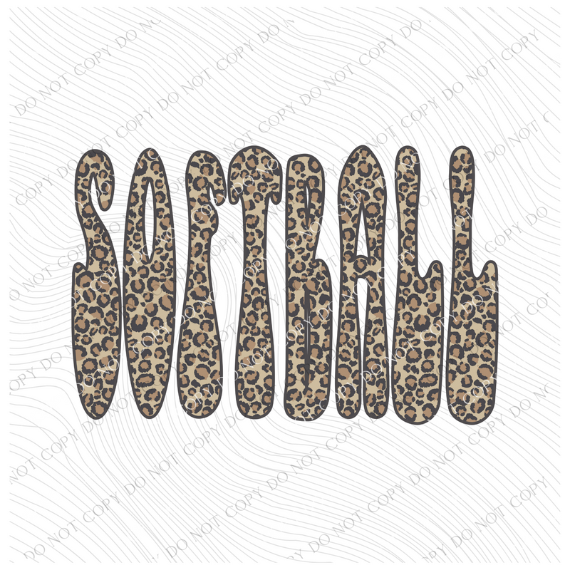 Softball Leopard Digital Design, PNG