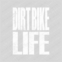 Dirt Bike Life Super Faded Distressed White Digital Design, PNG