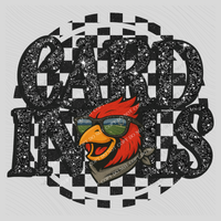 Cardinals Mascot Checkered Bling Digital Design, PNG