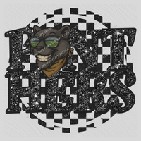 Panthers Mascot Checkered Bling Digital Design, PNG