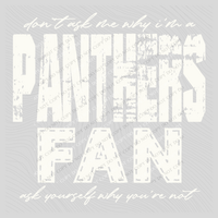 Panthers | Don’t ask me why i’m a Fan Digital Design in both Off-White & Black, PNG