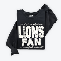 Lions | Don’t ask me why i’m a Fan Digital Design in both Off-White & Black, PNG