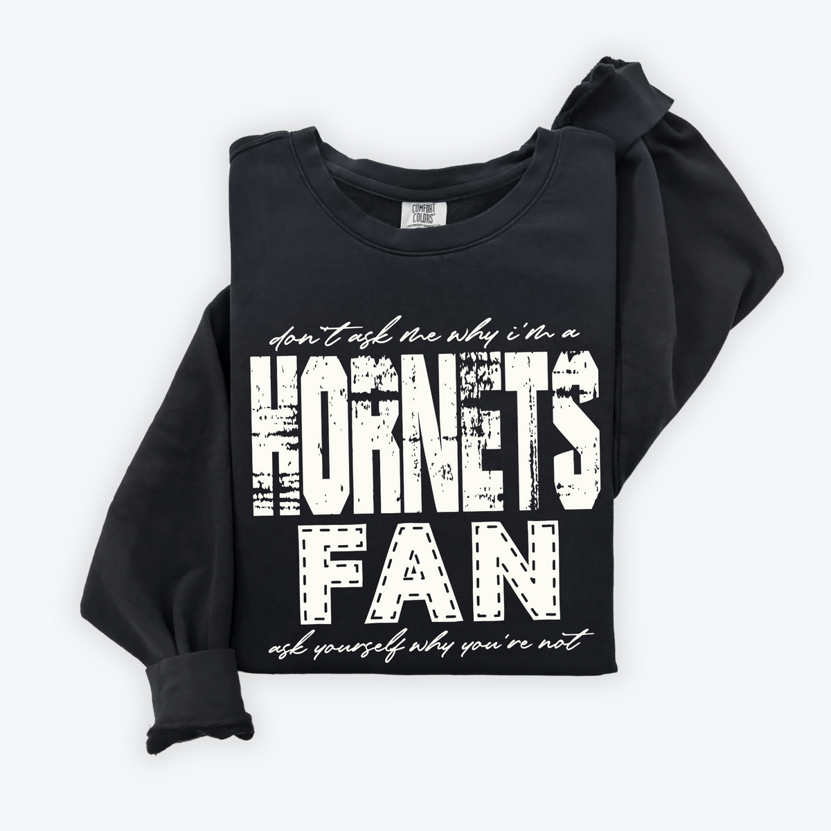 Hornets | Don’t ask me why i’m a Fan Digital Design  in both Off-White & Black, PNG